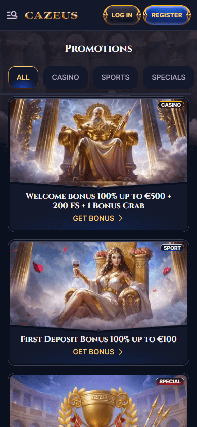 cazeus casino Gameplay