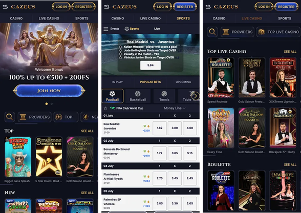 cazeus casino Gameplay